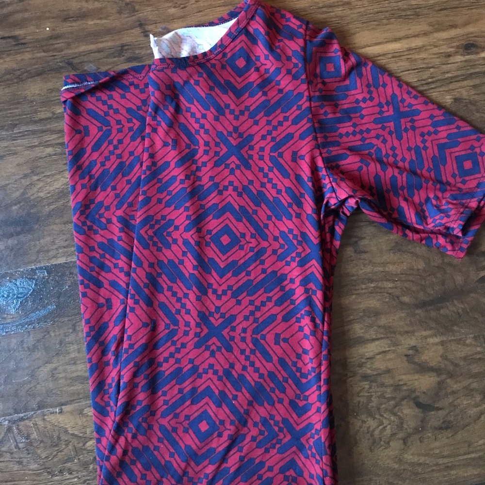 2X Lularoe Julia Dress Red and Blue